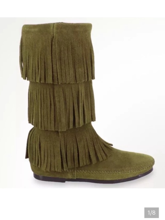 Minnetonka Shoes - Minnetonka 3 Layer Fringe Moccasin Boots